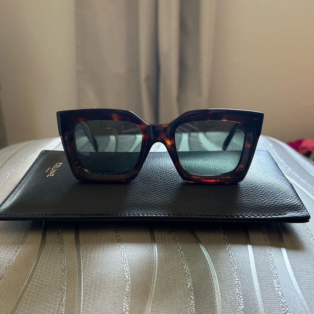 CELINE Acetate Square Sunglasses